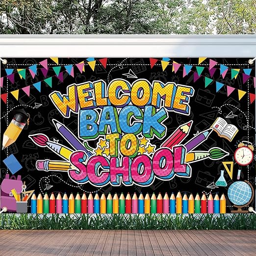Back to School Backdrop, Back to School Decorations