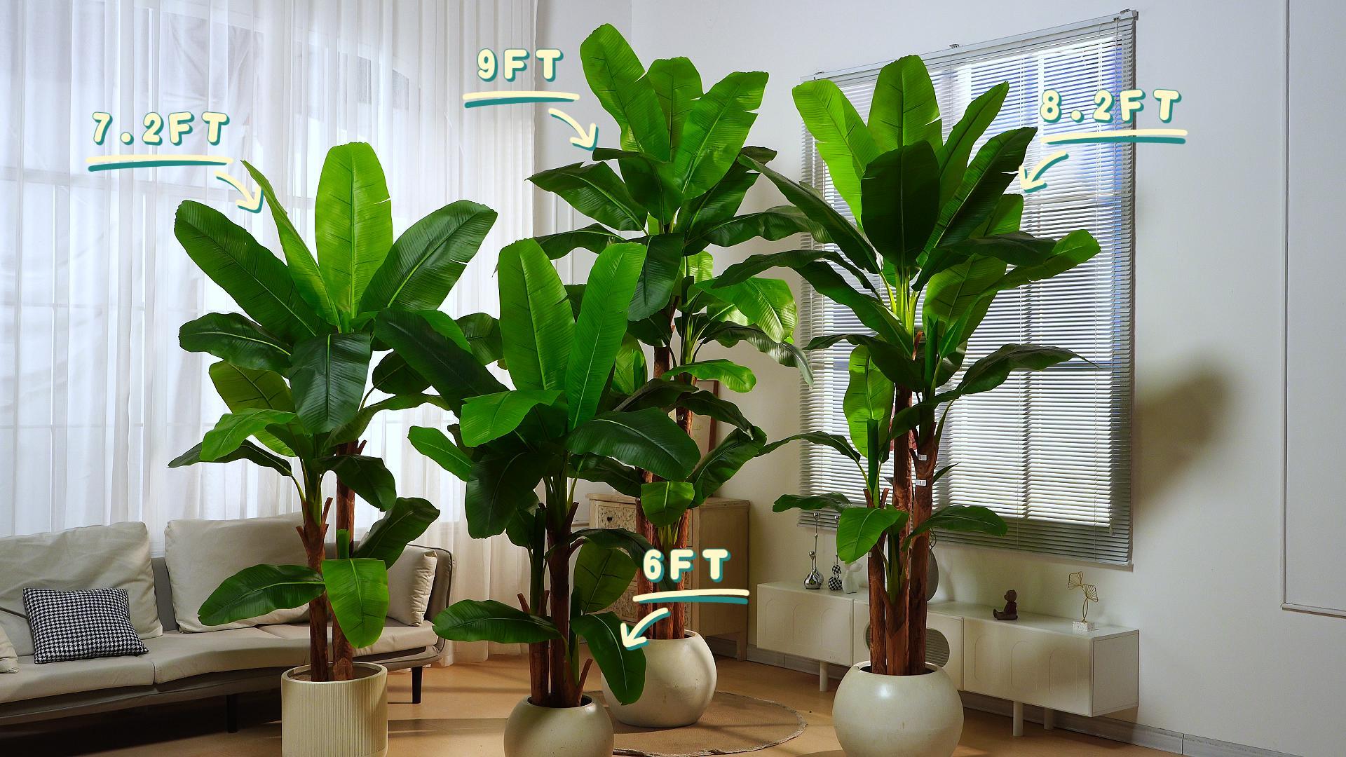Amazon.com: Erimda 9FT Artificial Banana Tree Tall Fake Banana
