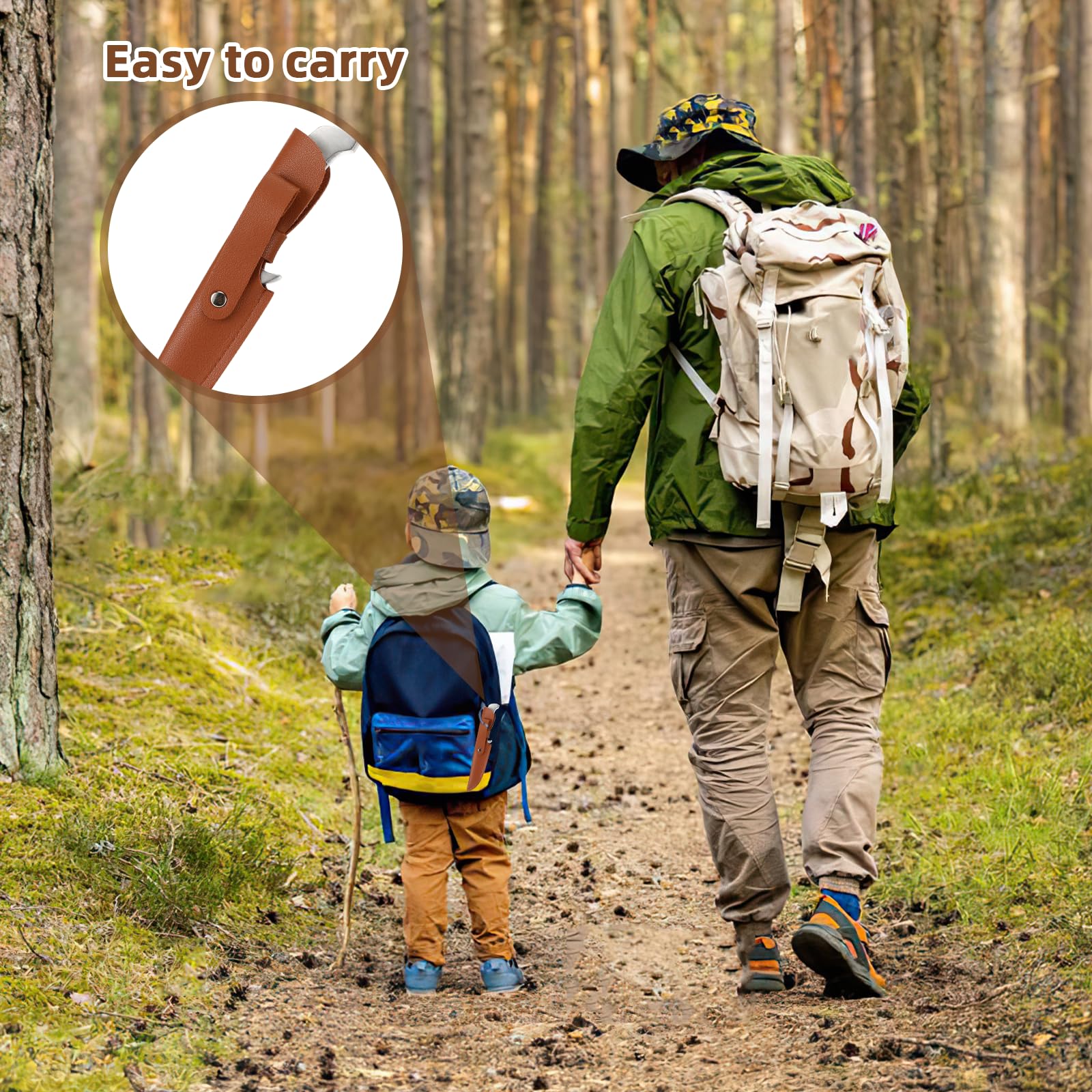 Zikenis Coltello da Intaglio per Bambini dai 6 Anni in Su, Coltellino Piegevole per Bambini con Fodero e Guanti Anti-Taglio – Kit di Coltelli e Utensili per Intaglio, Coltello da Esterno