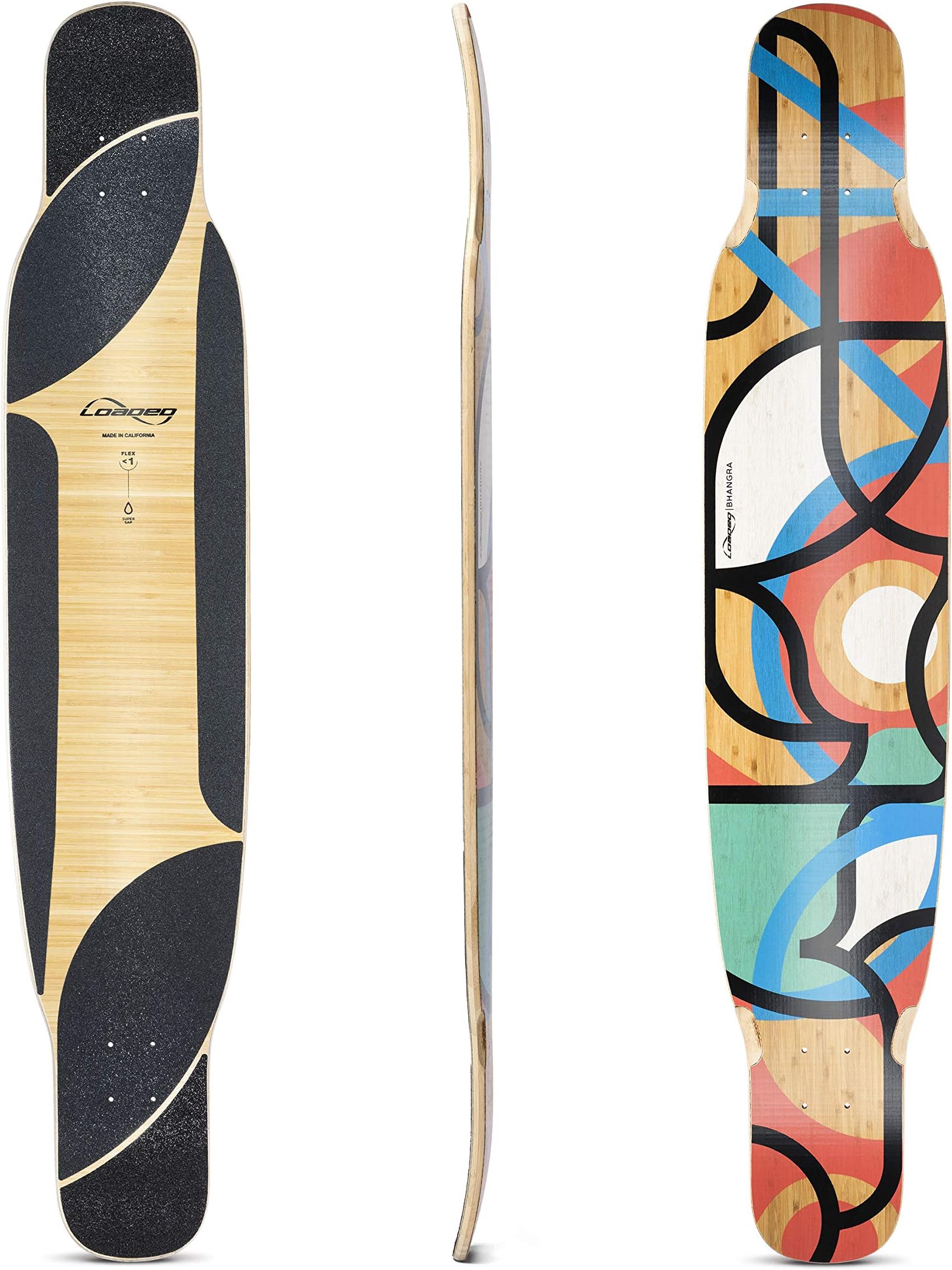 Loaded Boards Bhangra V2 Bamboo Longboard Skateboard Deck