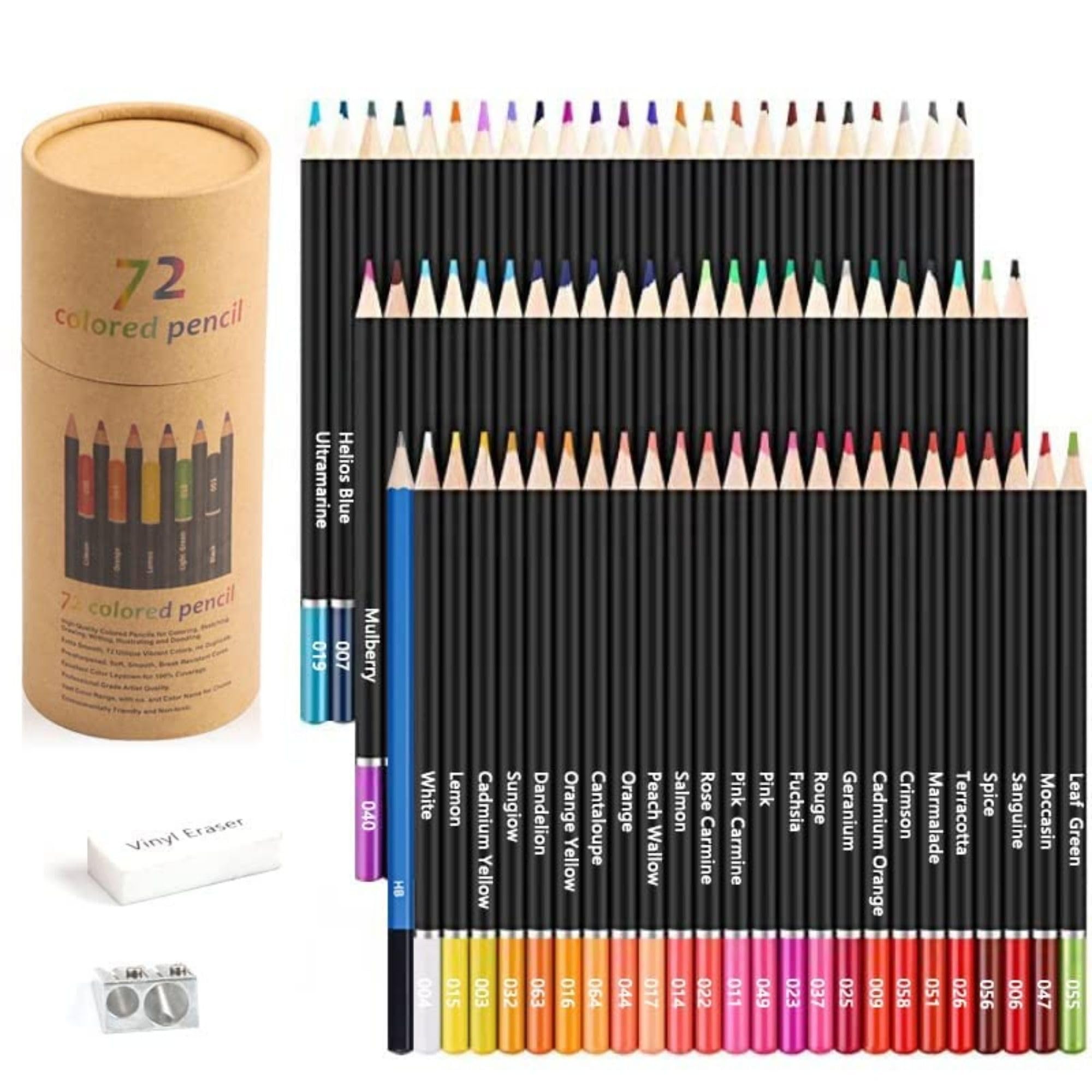 Corslet Colour Pencils 72 Count Colored Pencils for Adult Coloring Books, Soft Core,ideal for Drawing Blending Shading,color Pencil Set Gift for Adults Kids Beginners Pencil Colours