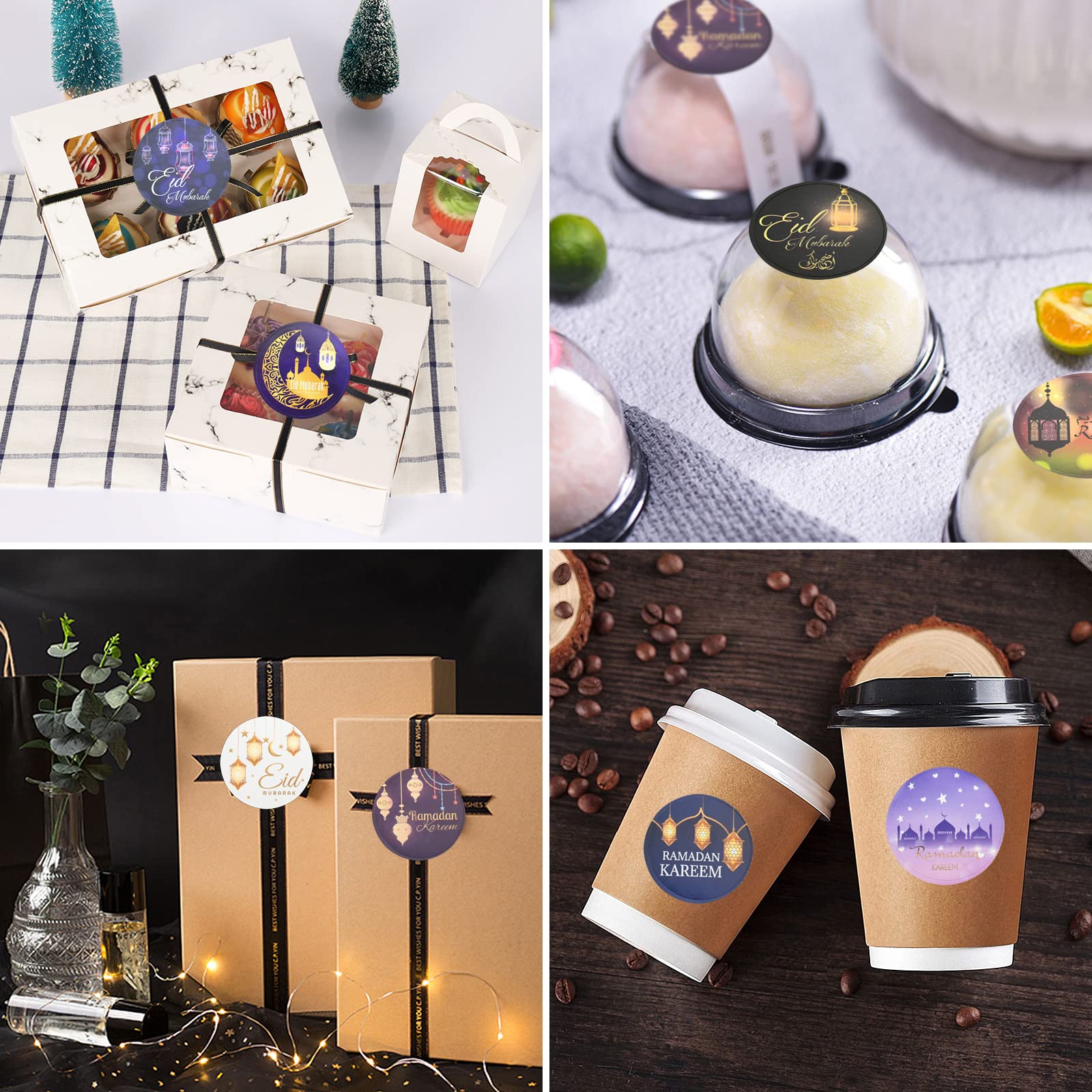 100 Ramadan & Eid Aufkleber – Vinyl, 5–6,3 Cm, Wasserfest, Für Dekoration & Geschenke