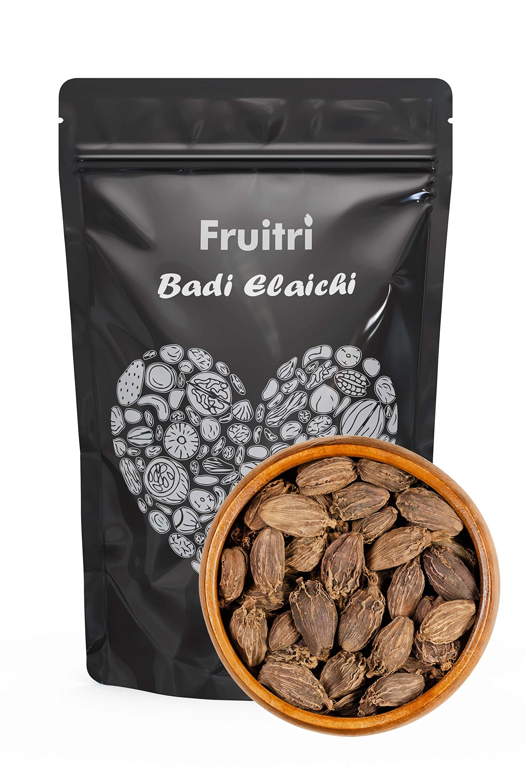 Fruitri Cardamom Black Whole Organic (Badi Elaichi, Sabut Elaichi) 200 grams (B08WK93RSF) Amazon Price History, Amazon Price Tracker
