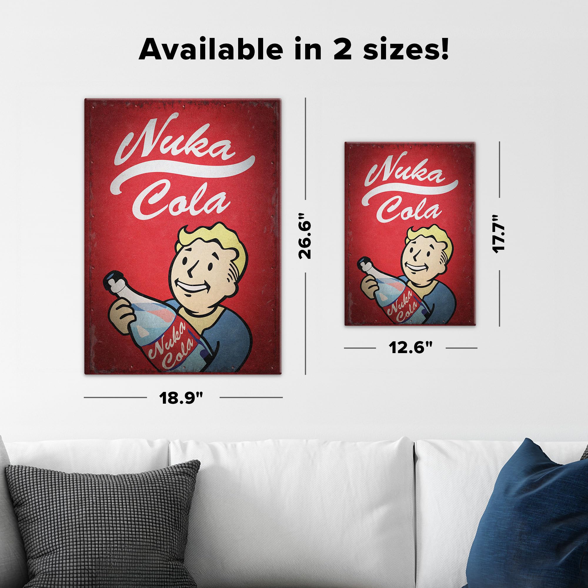 Amazon.co.jp: Displate Metal Poster Fallout - Nuka Cola - 簡単磁気