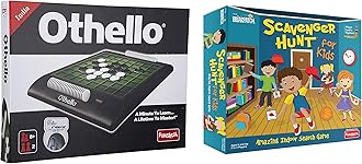 Funskool Games - Othello, Strategy Game, Portable Classic Travel Game for Kids, Adults & Family, 2 Players, 8 & Above,Multicolor & Scavenger Hunt for Kids!