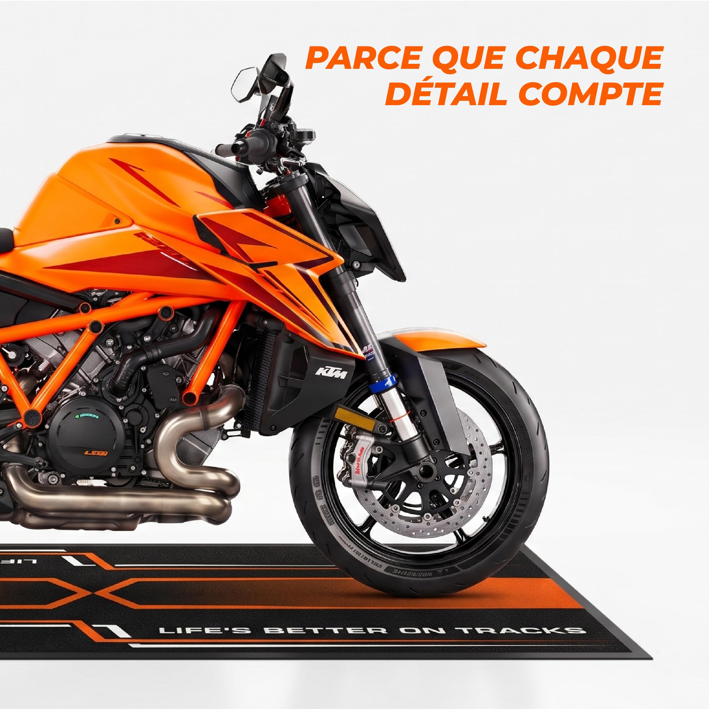 Tapis Moto pour BMW Fusion 95x240 - Tapis Environnemental Moto - pour Les Paddocks et Le Garage - Lavable et Ecologique - Idéal Cadeau Moto