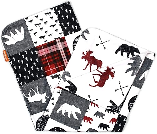 Miniatura 8 de Dear Baby Gear Mantas reversibles para bebé, manta suave para recién nacido, manta para niños y niñas, mantas para bebés, 40 x 30 pulgadas