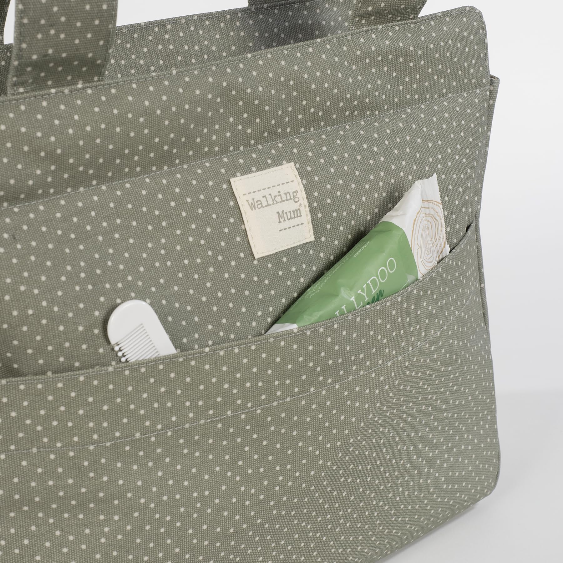 Walking Mum - Bolsa Canastilla Topito Poppy Musgo