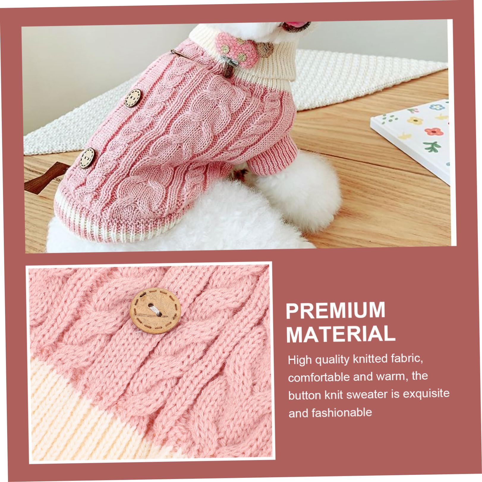 Kisangel 3pièces Pull Hiver pour Chien Épais Sweat pour Petit Chien Et Chiot Vêtement Chaud Et Confortable pour Et Hiver