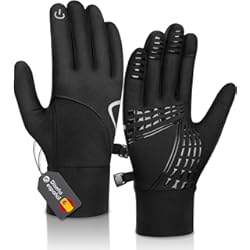 Guantes Para Puños Calefactables Alaplus Invierno Cálido Guantes de Ciclismo Hombres Mujeres A Prueba de Viento Pantalla táctil Guantes de Invierno Guantes Deportivos Unisex Running Guantes Elástico Transpirable Antideslizante