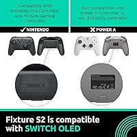 Vista 4 de Fixture S2 Bundle Gaming Console Monitor and Controller Mount with Carrying Case Compatible with Nintendo Switch OLED and Pro Controller