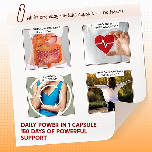 Miniatura 5 de Cayena Pimienta Jengibre Cúrcuma Berberina - Digestión, Apoyo a la Salud Intestinal