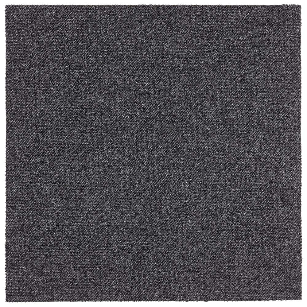 Hanse Home Teppichfliesen-Set Easy Anthrazit Meliert, 20er-Set 50x50 cm