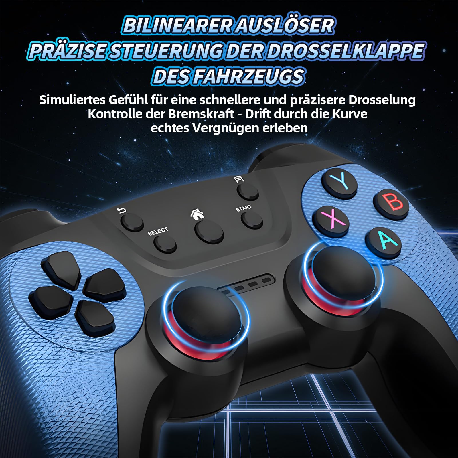 X2 Blue Retro Spiel Stick 4K, Emulator Videokonsole, Mit 40.000+ Retro Spiele, 40+ Emulatoren, Plug and Play Video Spiel Stick (128GB, 2 x 2,4 GHz Wiederaufladbarer Drahtloser Controller)