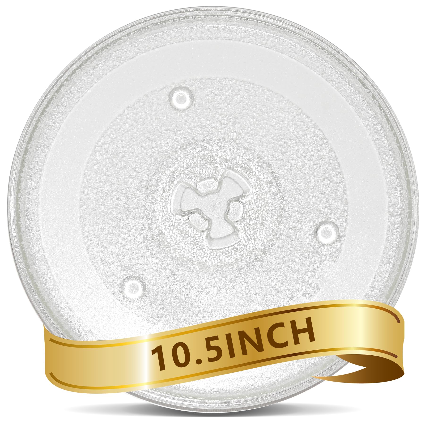 10.5'' Replacement Microwave Glass Plate Compatible with Hamilton Beach - 10 1/2" (27cm) Microwave Plate Turntable Tray, Heating Food Accessories, Dishwasher Safe