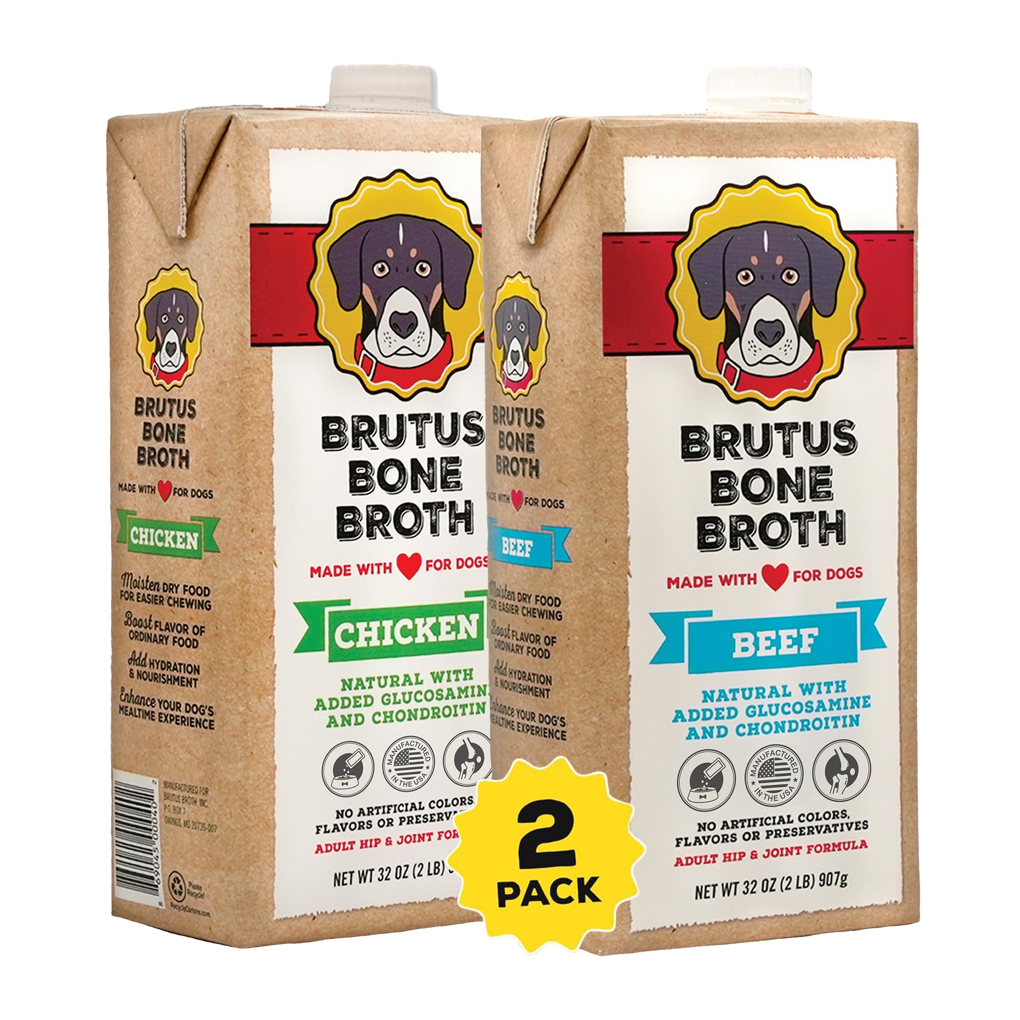 Brutus Chicken Broth for Dogs