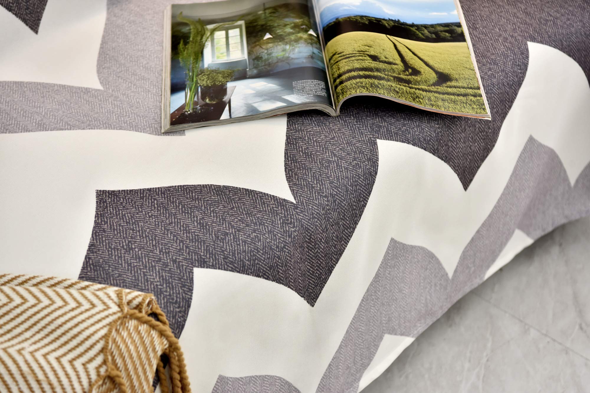GYROHOME Coperta Decorativa Con Nappe In Maglia - Leggera E Calda, Per Divano E Letto, Grigio, 80x200 Cm