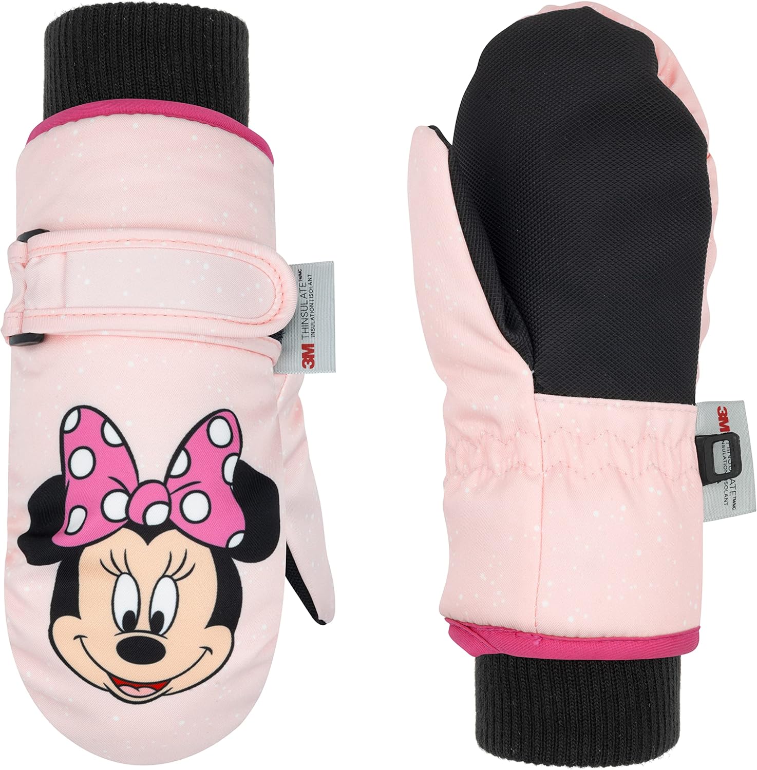 Disney Mickey Mouse Toddler Mittens Ages 2-4, Waterproof Toddler Gloves, Mickey Kids Snow Mittens, 3M Thinsulate Gloves