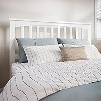 Vista 61 de AFI, Mission - Cabecero de madera maciza individual con cargador acoplable, color gris