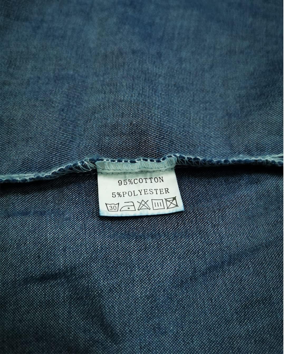 Women Jean Blouses Fall Top Long Sleeve Shirts Casual Denim Blouse Plus Size - Image 7