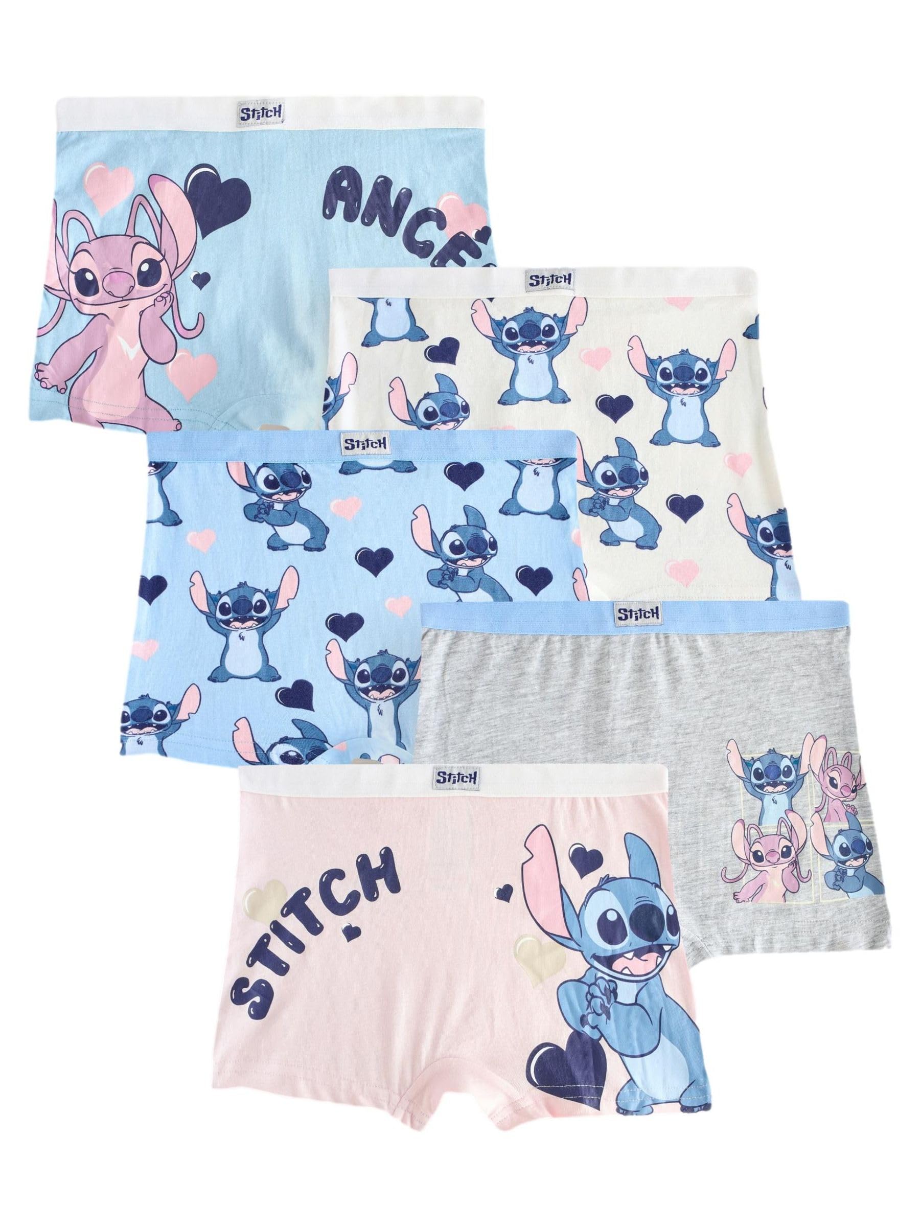 NEXT Ragazza Confezione da 5 Shorts Disney Stitch e Angel