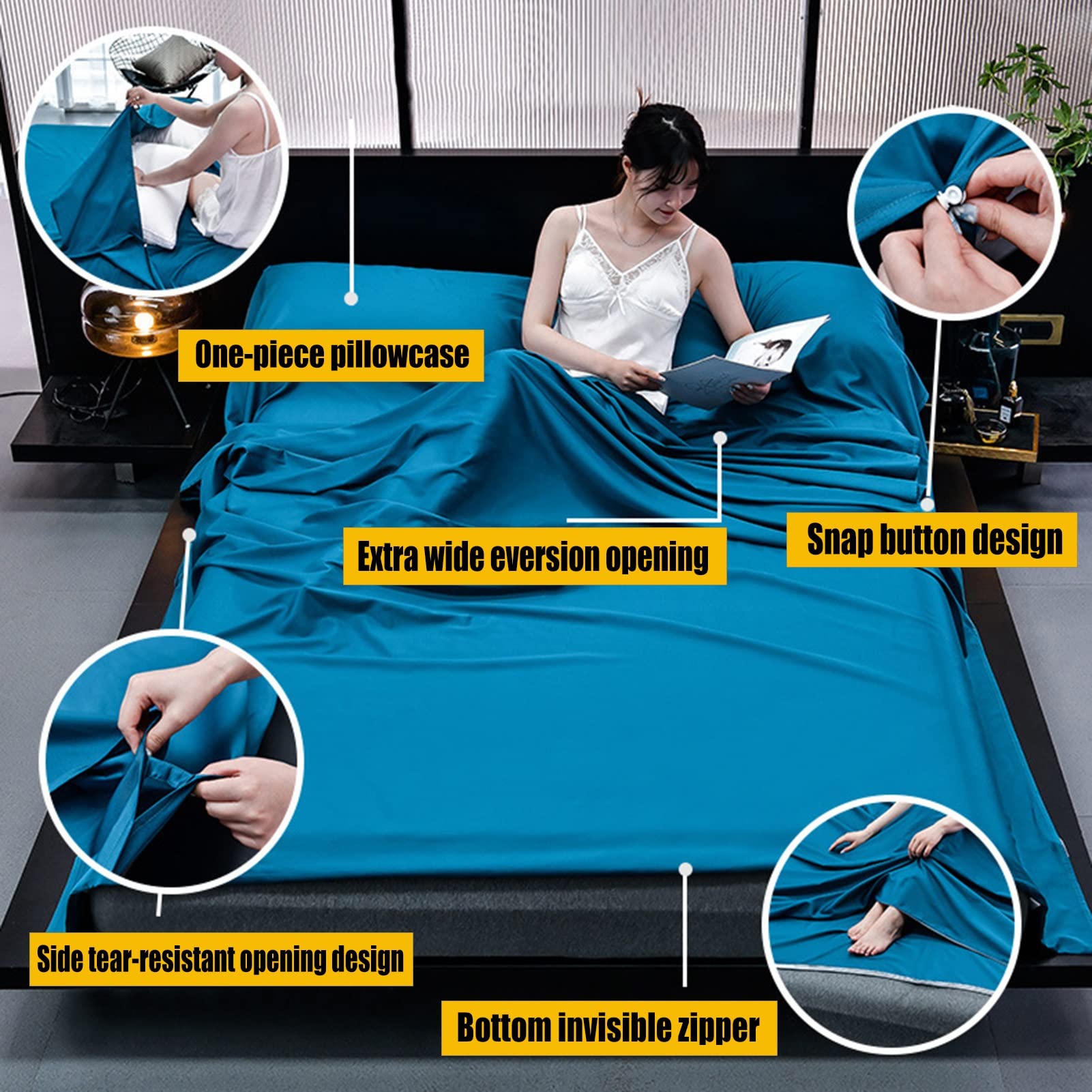 Sleeping Bag Liners Camping Travel Śpiwór, Ultralekka Przenośna Wkładka Do Śpiwora, Prześcieradło Na Śpiwór Four Seasons, Na Zewnątrz Backpacking Travel Hotel Pościel