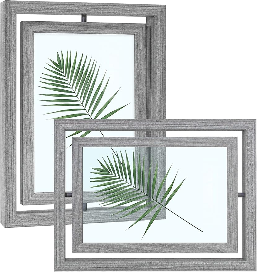 SUMGAR Picture Frames 5x7 Double Sided Picture Frame Modern