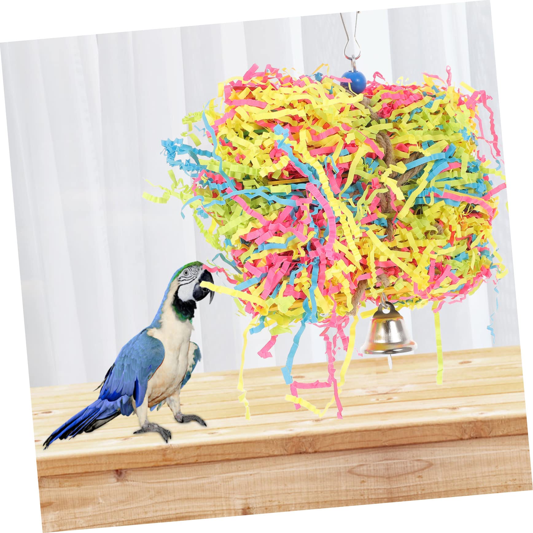 Yardwe 3piezas Juguete Masticable para Pájaros Juguete para Cockatiel y Periquitos para Masticar y para Actividades Físicas y Entretenimiento De Aves