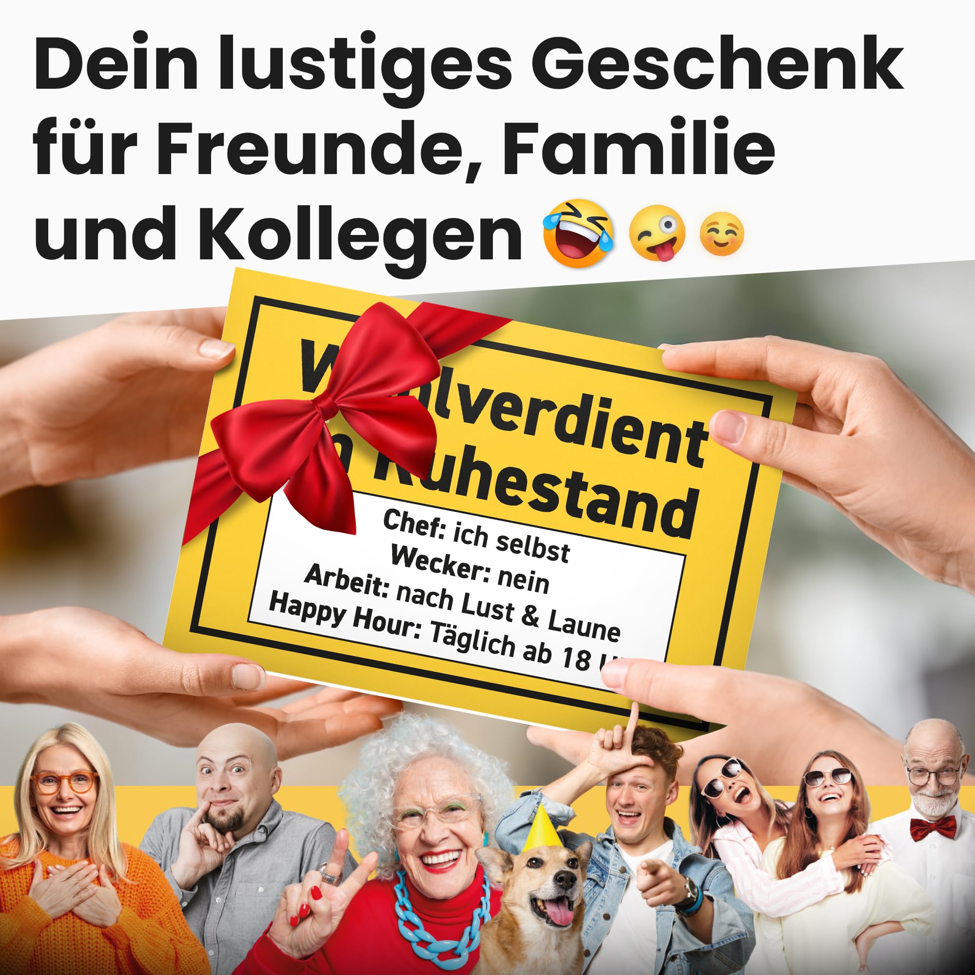 DankeDir! Plastic Sign 30 x 20 cm, Men's Gift Colleague Retirement Entry Retirement - Image 3