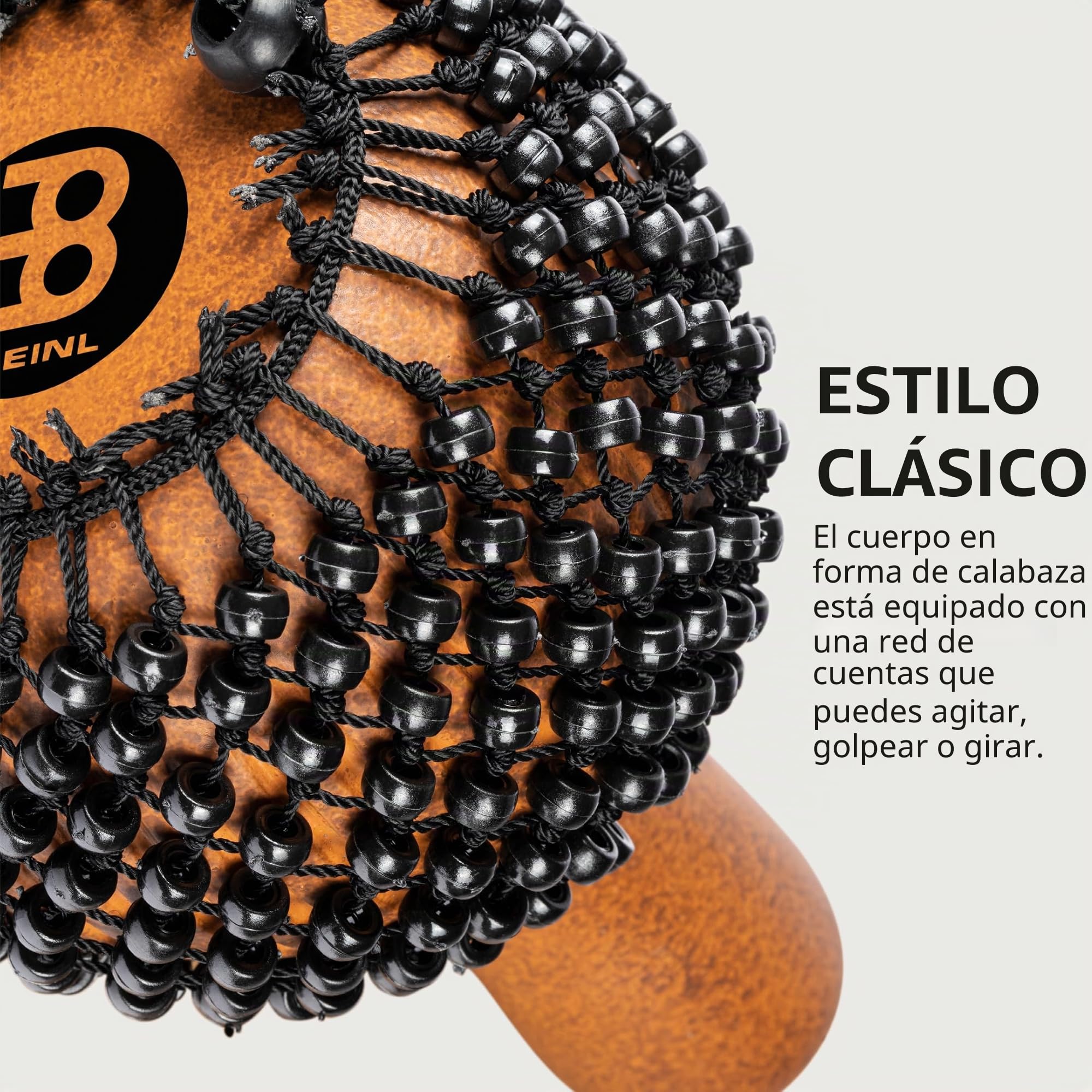 MEINL Percussion Cabasa - Cabasa de fibra de vidrio, color marrón