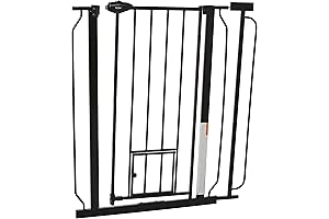Carlson Extra Tall Walk Through Pet Gate Ensures Maximum Coverage and Convenience