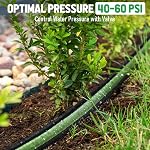 Poignée plate 25FT pour le jardin et les pelouses, 80% Tuyau d'irrigation à jet d'eau avec extrémités en aluminium anodisé, chaussons de jardinage double couche souples et étanches