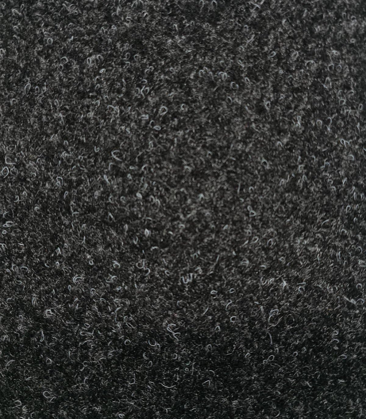 Moqueta Punzonada para Suelos, 200 cm de Ancho, 5 mm de Grosor, Poliéster Reciclado, Negro - Se vende a metros lineales - Kadusi