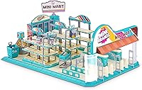 Vista 3 de Mini Brands Retro Mini Mart with 5 Minis, Yaxa Exclusive Playset, by ZURU – Real Miniature Collectible Store for Kids, Role Play, and Display