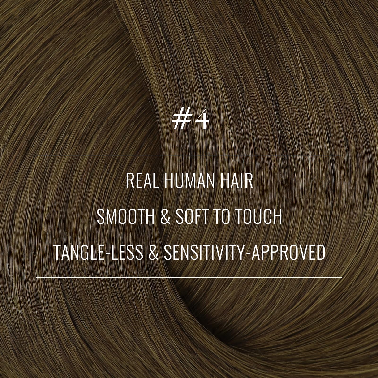 Fshine Clip in Hair Extensions Real Human Hair - Image 2