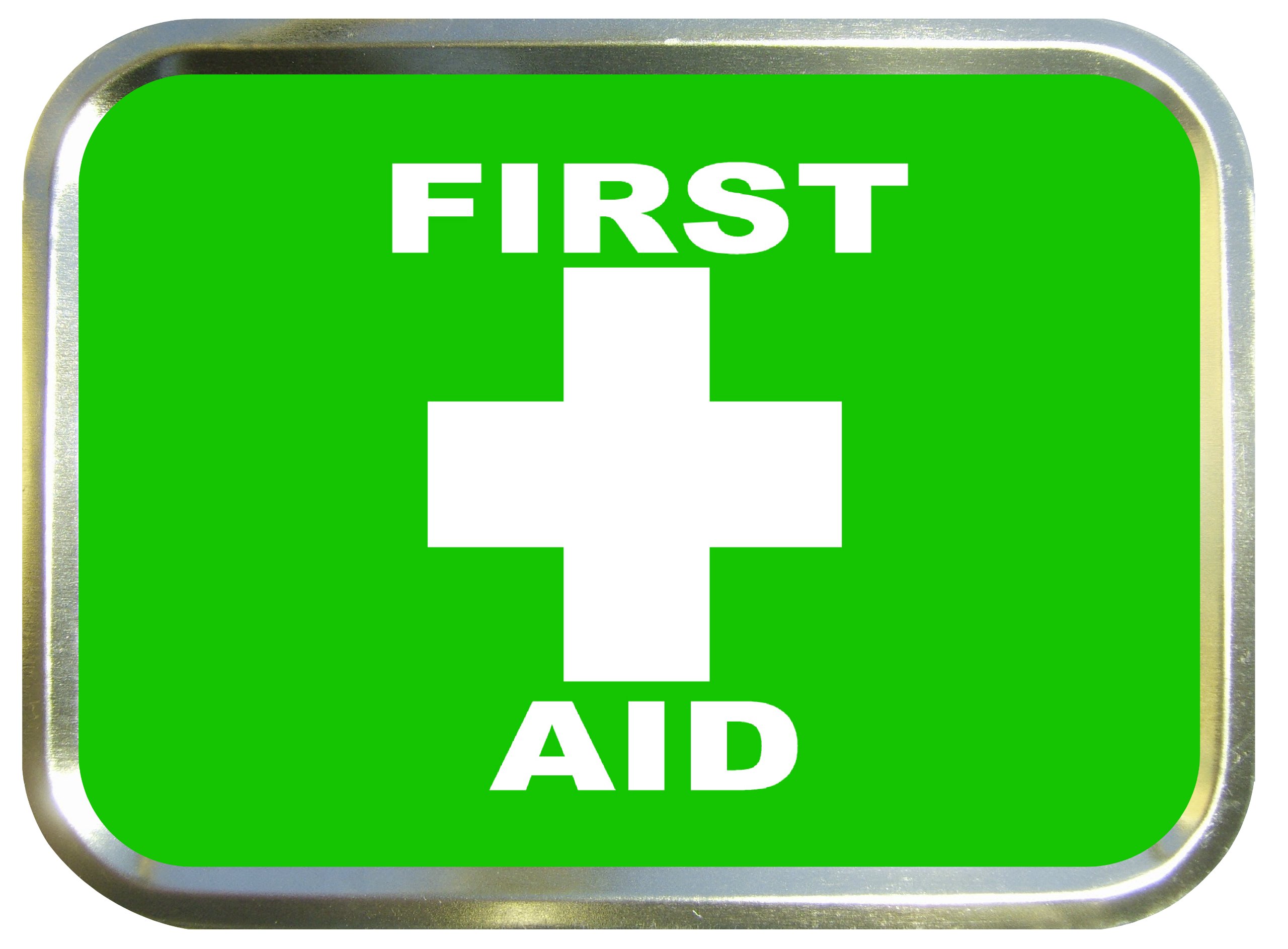 Bamboozled Accessories Gold First Aid 2Oz Tobacco Tin,Baccy Tin,Pill Tin,Fishing Tin,Sewing Tin