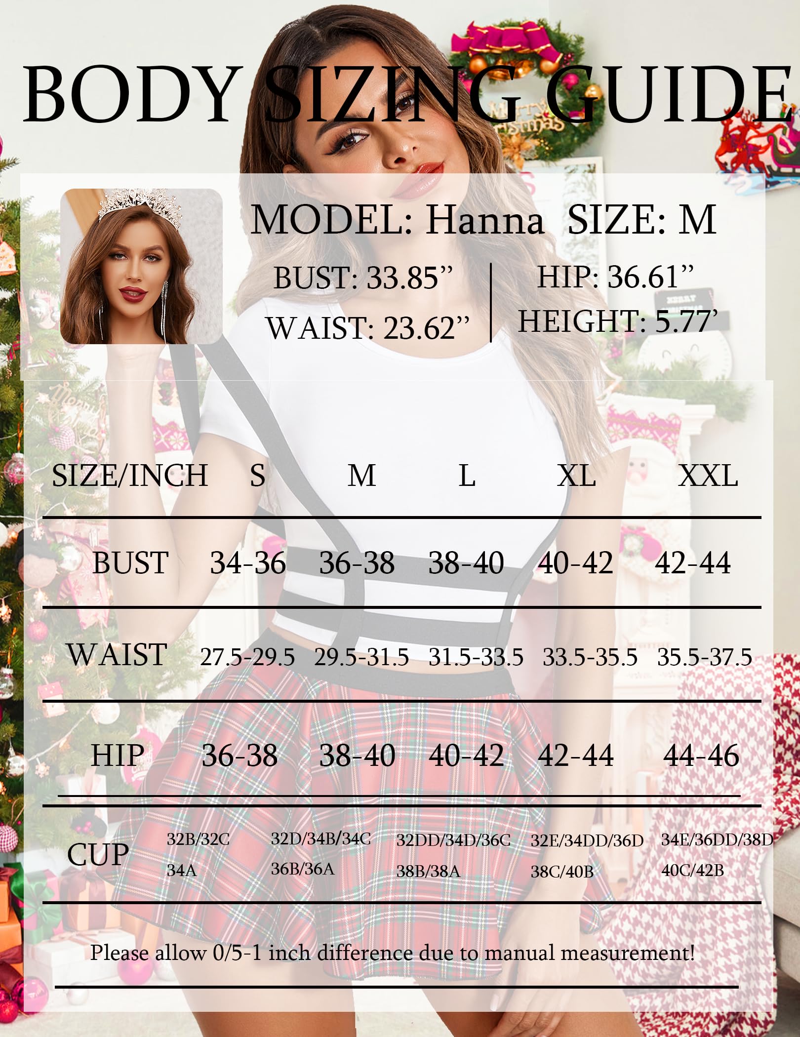 Avidlove Pleated Suspender Skirt Women - Elastic High Waist A-Line Mini Braces Skirt for School Casual Party: Medium Pattern1