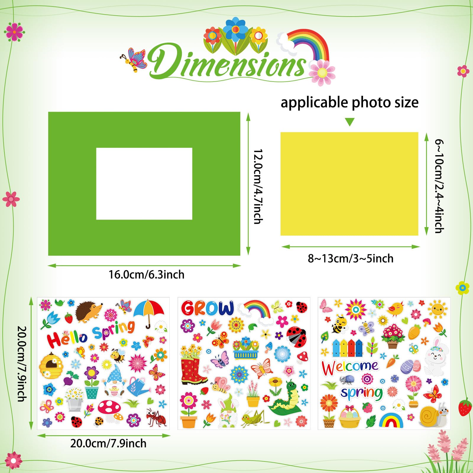 Snapklik.com : Capoda 24 Pack Spring Picture Photo Frames Craft Kit ...