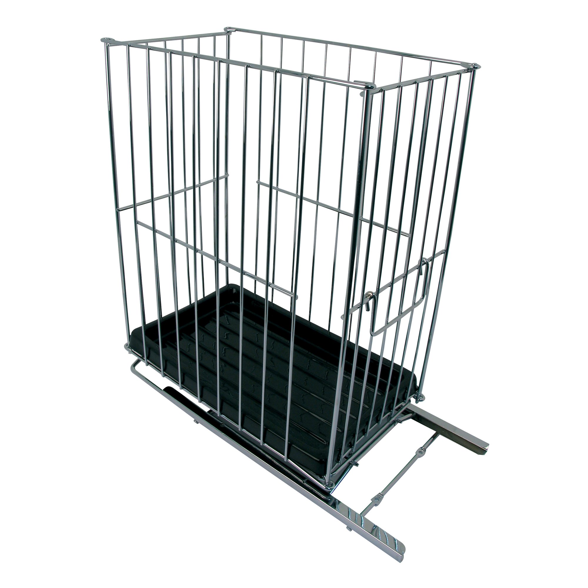 Papelera empotrable corredera MSV de 19L en acero cromado para cocina