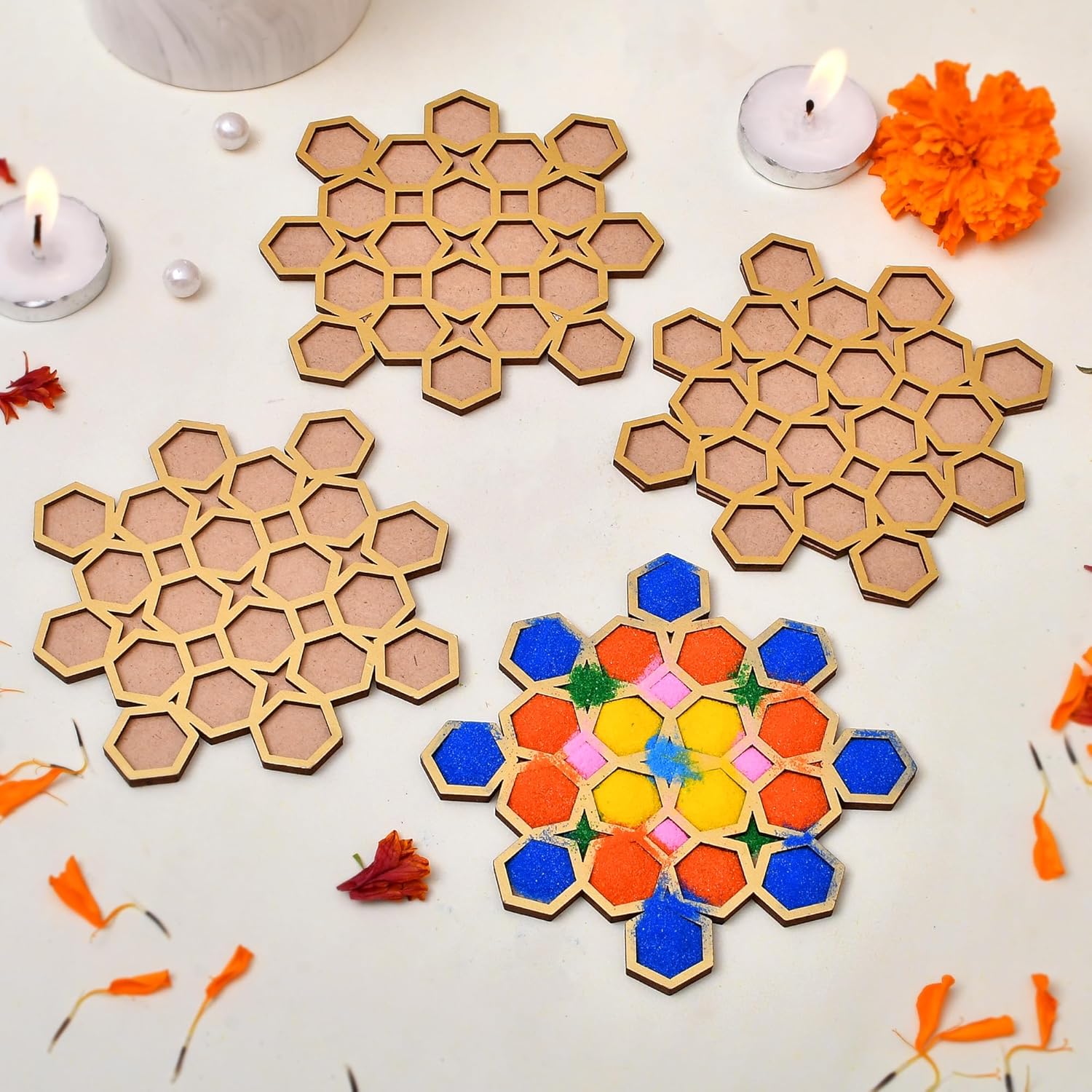 Amazon Brand – Umi Rangoli Making Tools Kit Template for Diwali Decor, Reusable Island Poratable Floating Rangoli Waterproof Rangoli Templete, Diwali Decoration Item for Home Office (Set of 4) offers donot miss Amazon Brand – Umi Rangoli Making Tools Kit Template for Diwali Decor, Reusable Island Poratable Floating Rangoli Waterproof Rangoli Templete, Diwali Decoration Item for Home Office (Set of 4) offers donot miss