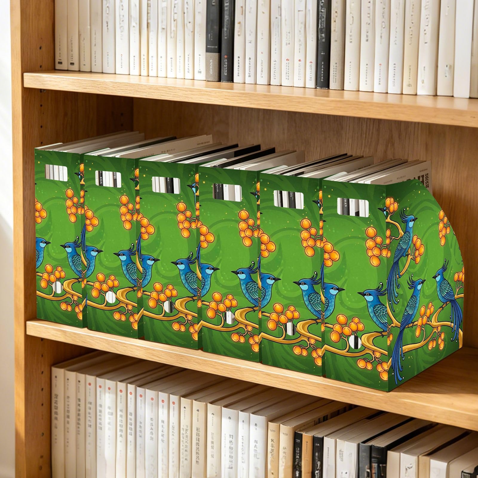 Porte-revues moderne abstrait oiseau vert
