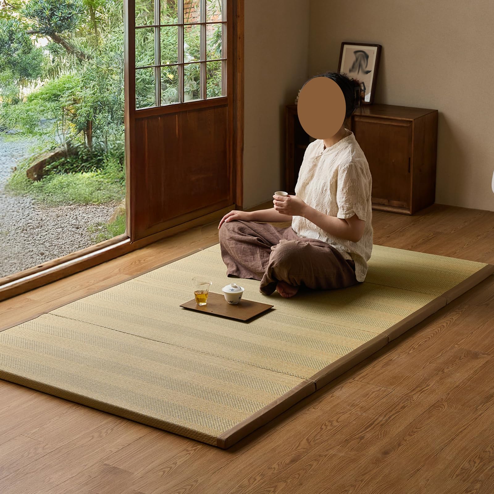 Mata tatami z naturalnego materiału