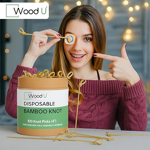 Miniatura 25 de Palillos de madera de bambú para paletas – 7 pulgadas 100 piezas palillos de dientes para aperitivos – Palillos de cóctel para frutas, Kabab