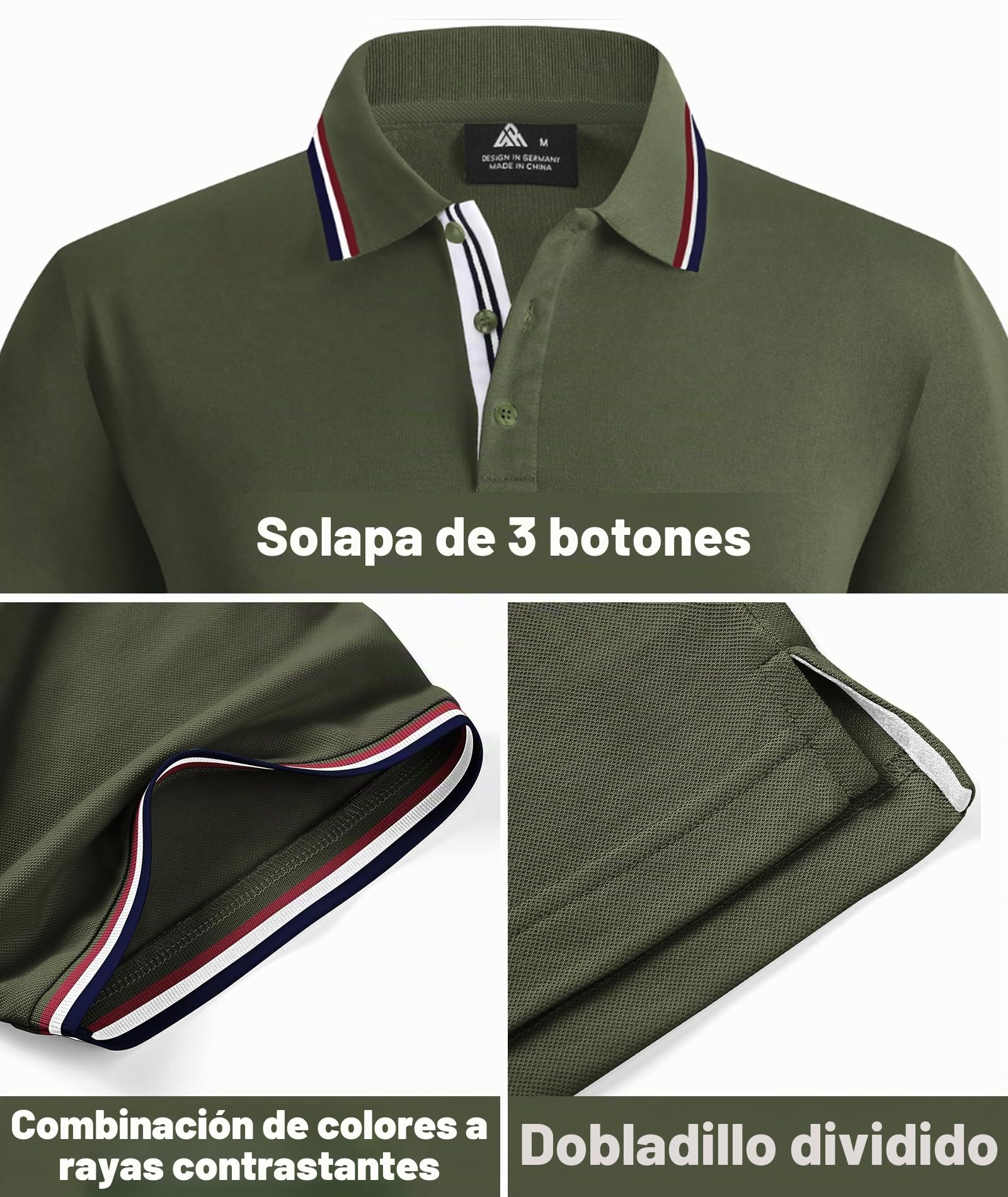 SwissWell 5 Piezas Polos Hombre Manga Corta Golf Verano Deportivos Polos para Hombre