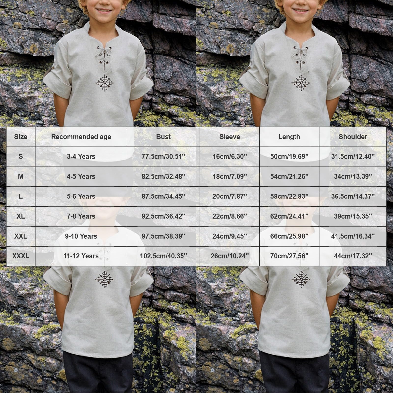 Trachten Kinder Hemd Jungen Baumwolle Leinen Shirt Mittelalterhemd Oberteil Leinenhemd Langarm Freizeithemd Mittelalterliches Hemds Freizeit Hemds Für Jungen Bierfest Oktoberfest