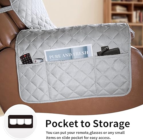 Miniatura 1000 de Easy-Going - Funda reversible para sofá, resistente al agua, con varillas de espuma y correas elásticas, protector de muebles para mascotas y perros