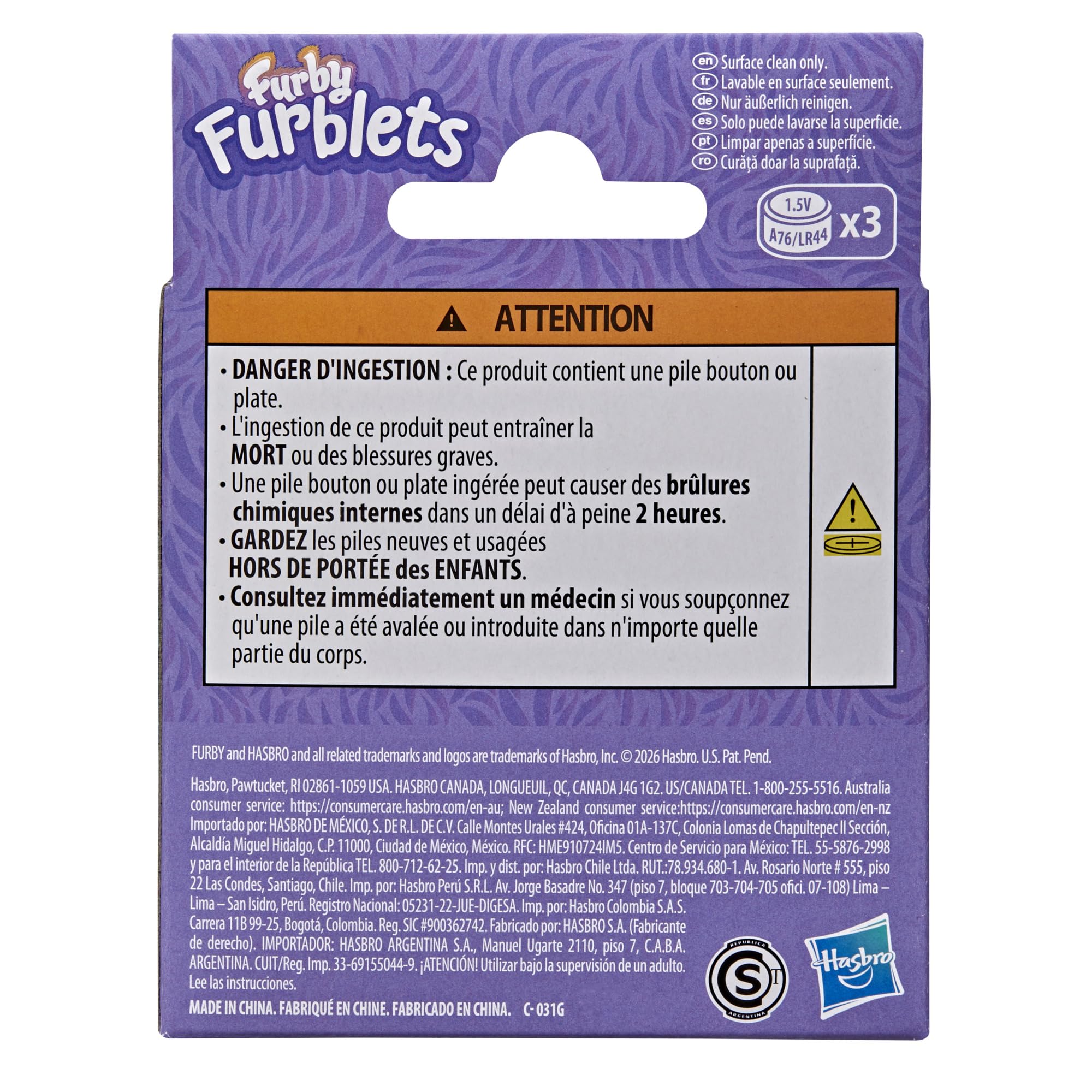 Furby Furblets, Minipeluche Cay-Kee, Temática de Pastel Rosa, Música y Sonidos, Juguetes con temática de Alimentos, para niños y niñas a Partir de 6 años - 4