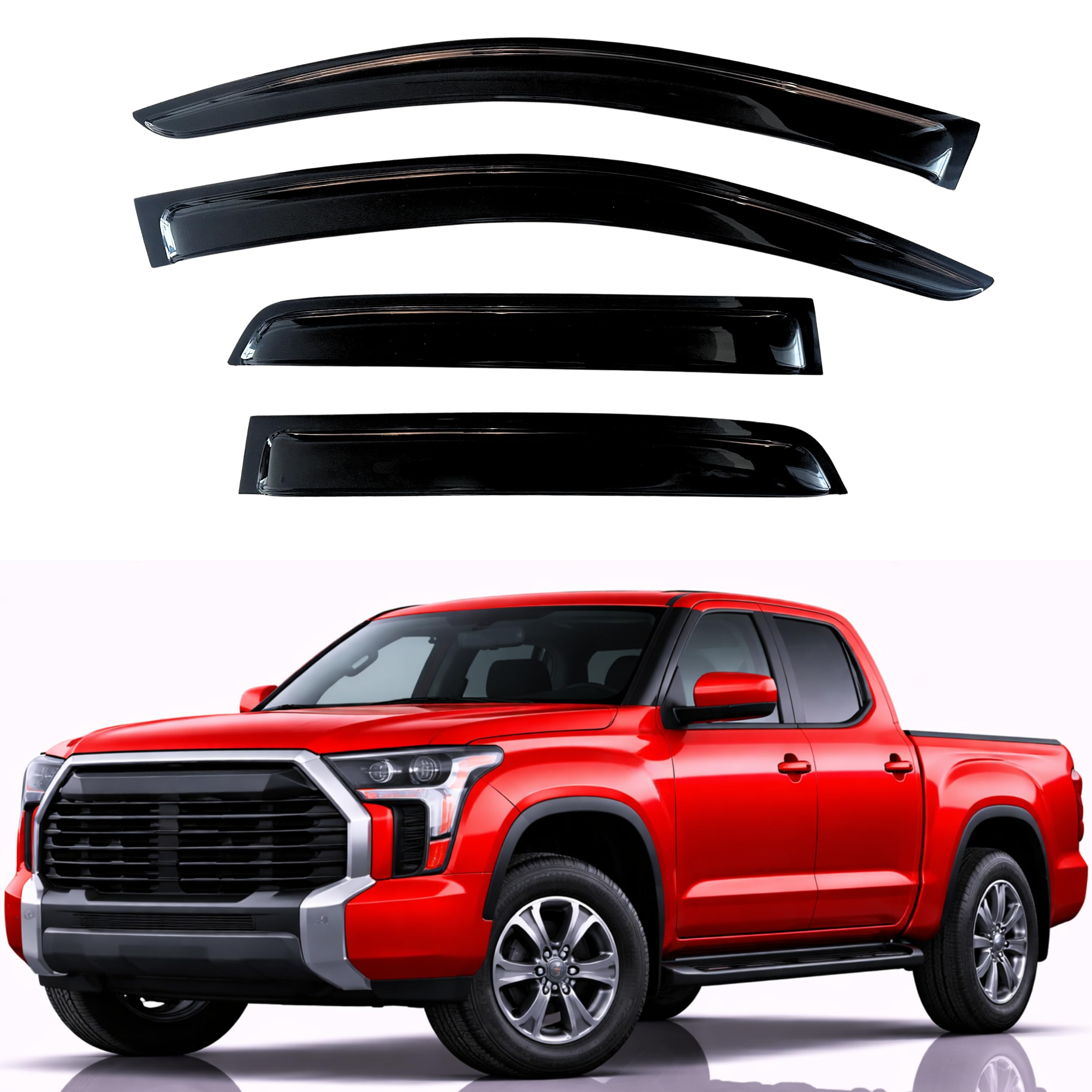 KPY Rain Guards Fit for 2022-2026 Toyota Tundra Double Cab