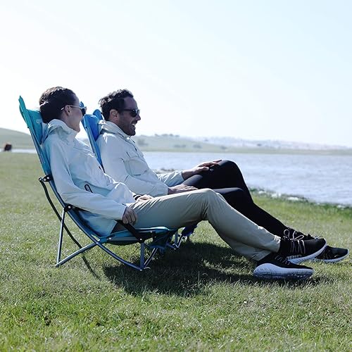 Miniatura 9 de KingCamp Silla de playa plegable con respaldo alto, 2 paquetes