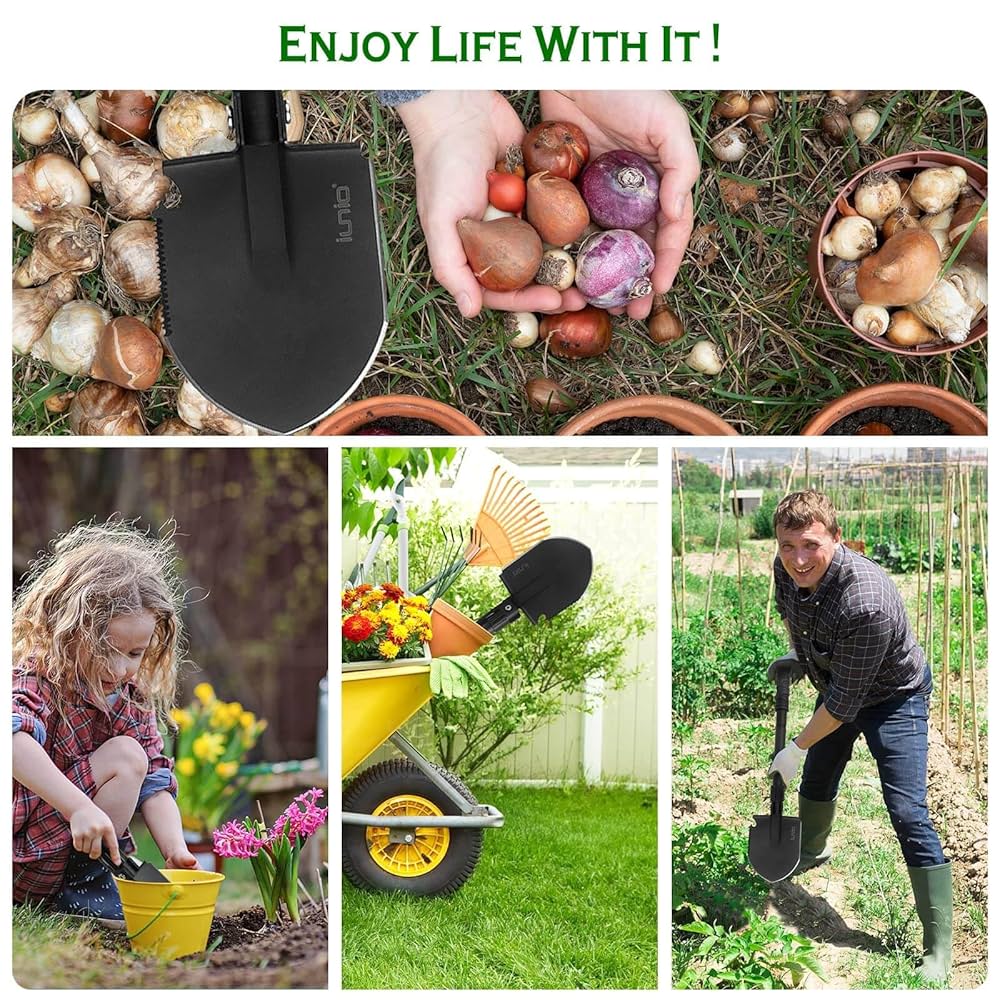 Camping Shovel Survival Folding Shovel 35in Multi-Tool